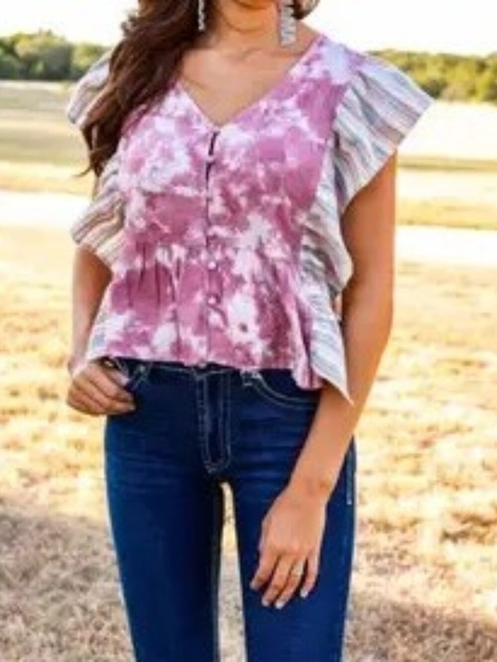 All Tied Up Top - Pink